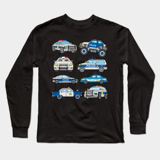 Police Cars Long Sleeve T-Shirt